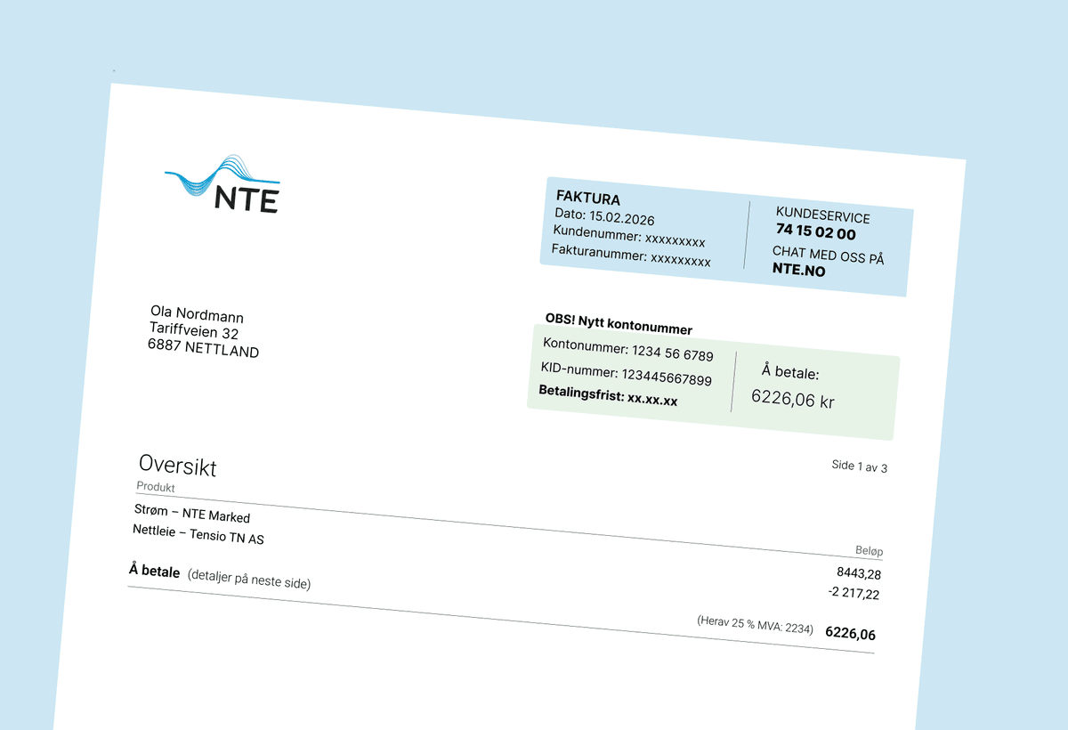 Ny strømfaktura Ny strømfaktura