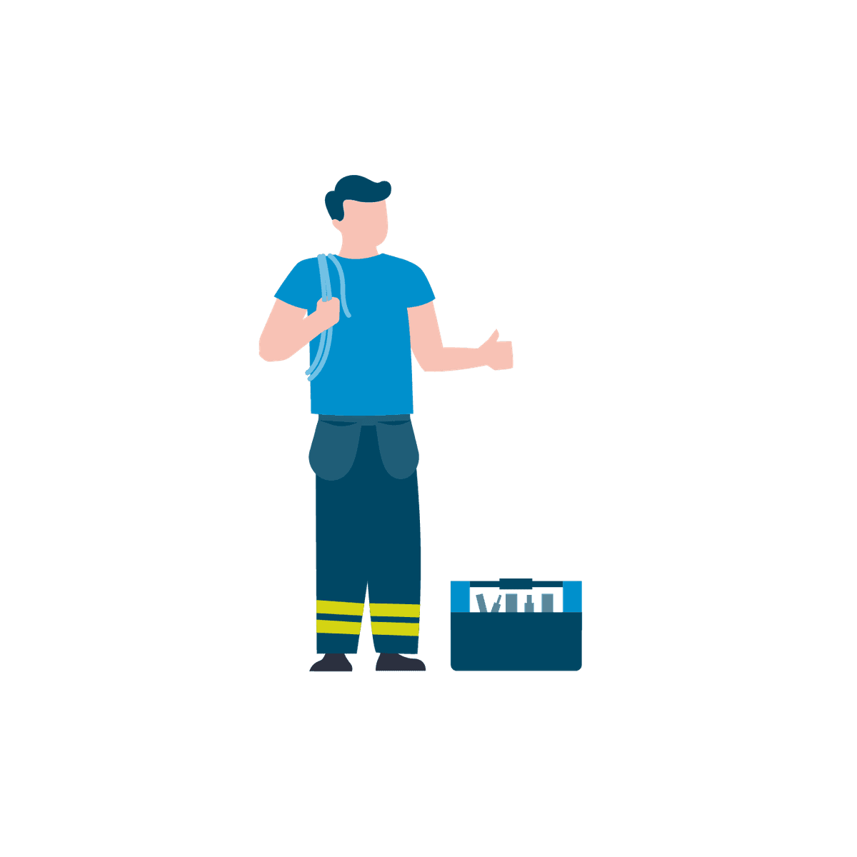 Illustasjon av elektriker Illustasjon av elektriker