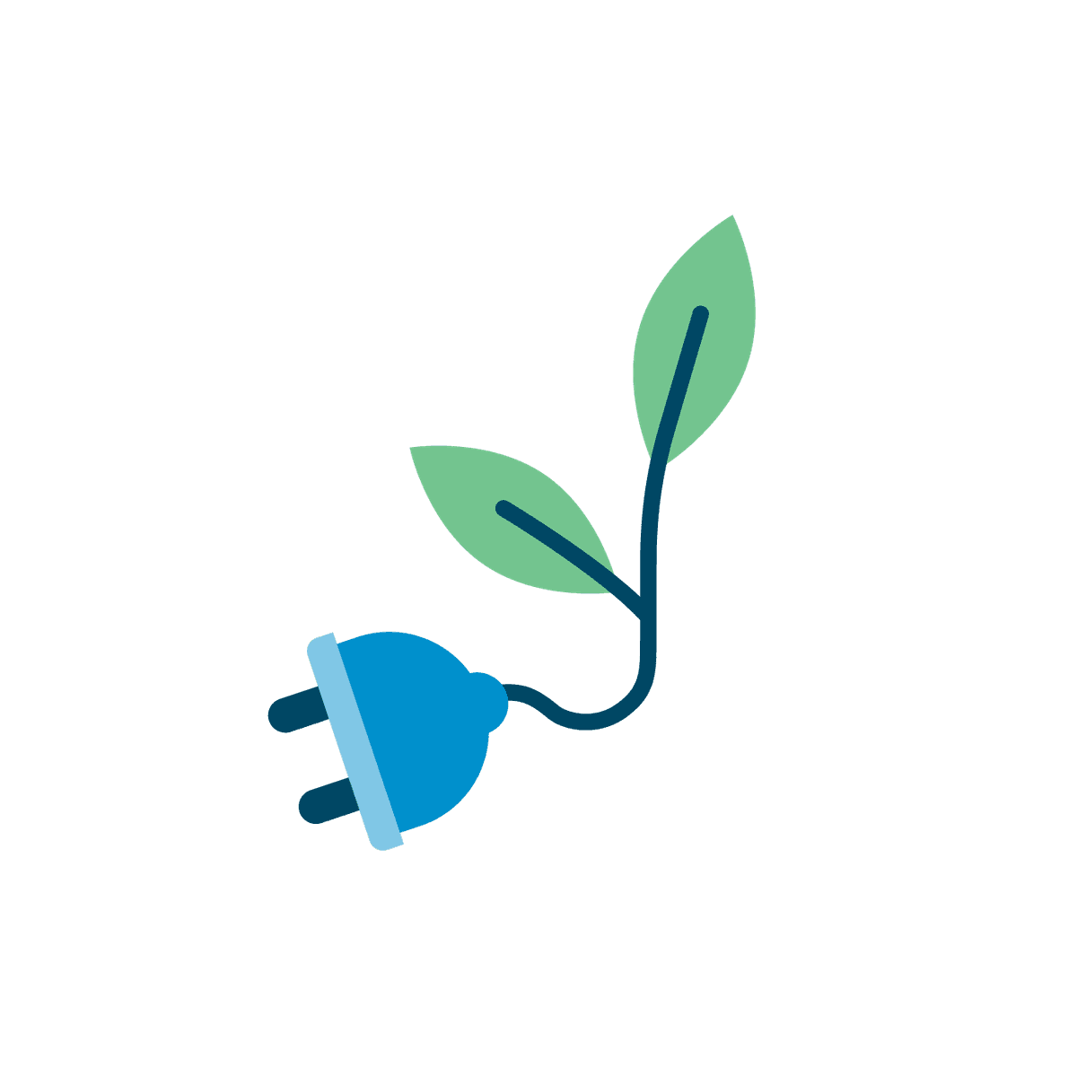 Illustrasjon av grønn energi Illustrasjon av grønn energi