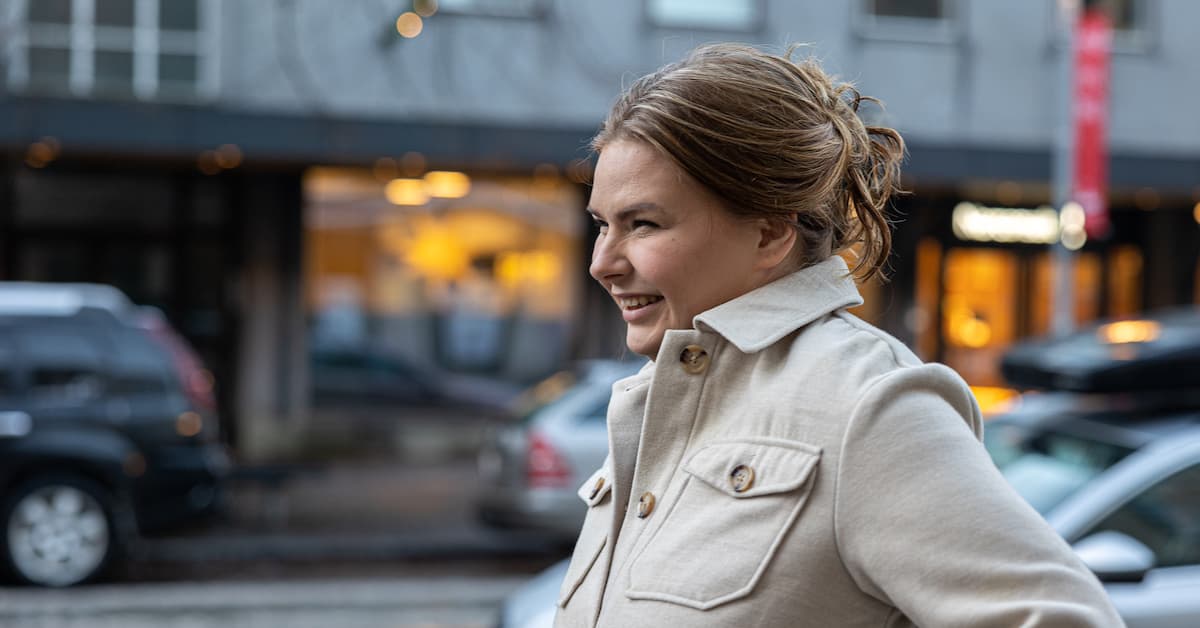 smilende Smilende dame